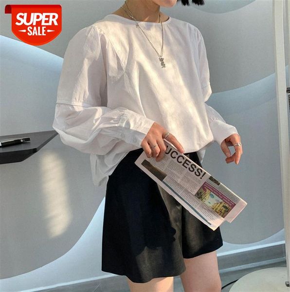 110128 korean version of the back tie round neck bat long sleeve front short baby shirt female loose #qg9z, Black;gray
110128 korean version of the back tie round neck bat long sleeve front short baby shirt female loose #qg9z, Black;gray