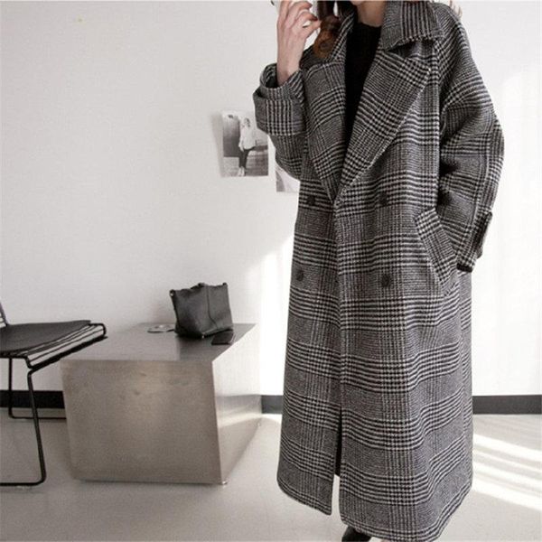 women's wool & blends elegant coat woolen streetwear warm windbreaker women trench fashion long female overcoat ropa invierno mujer 202, Black
women's wool & blends elegant coat woolen streetwear warm windbreaker women trench fashion long female overcoat ropa invierno mujer 202, Black