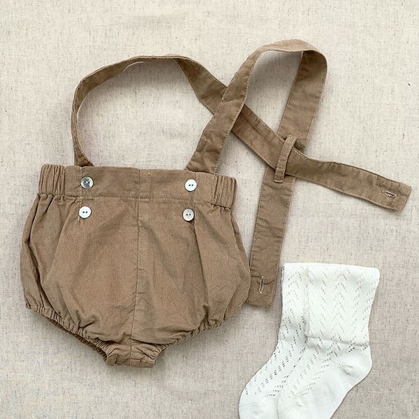 spring kids boy girl corduroy braces rompers infant baby born clothes 210429, Blue
spring kids boy girl corduroy braces rompers infant baby born clothes 210429, Blue