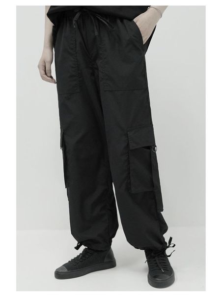 big couple men's pants 2021 fashion casual summer straight leggings men, Black