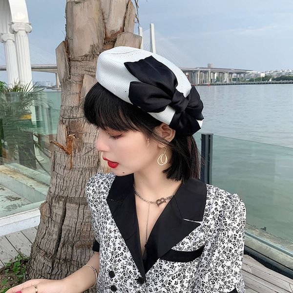 fashion bow summer for women breathing elegant lady vintage caps tissue mesh hollow baret modern hats sweet, Blue;gray
fashion bow summer for women breathing elegant lady vintage caps tissue mesh hollow baret modern hats sweet, Blue;gray