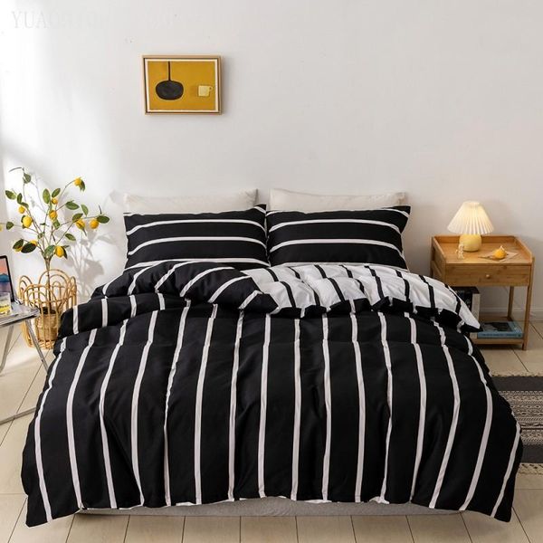 bedding sets fashion simple style home geometric stripe plaid printing duvet cover and pillowcase full king single bed set
bedding sets fashion simple style home geometric stripe plaid printing duvet cover and pillowcase full king single bed set