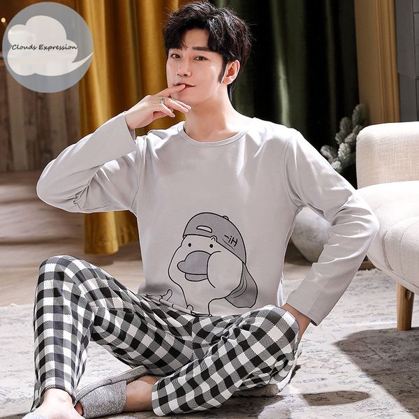 autumn winter mens cotton pajamas letter striped sleepwear cartoon pajama sets casual sleep&lounge pyjamas plus size 4xl pijama, Black;red
autumn winter mens cotton pajamas letter striped sleepwear cartoon pajama sets casual sleep&lounge pyjamas plus size 4xl pijama, Black;red