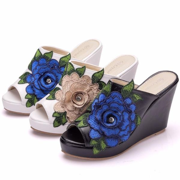 slippers small size temperament sandals and for women summer fashion flowers wedges high heels stiletto slides shoes a0155, Black
slippers small size temperament sandals and for women summer fashion flowers wedges high heels stiletto slides shoes a0155, Black