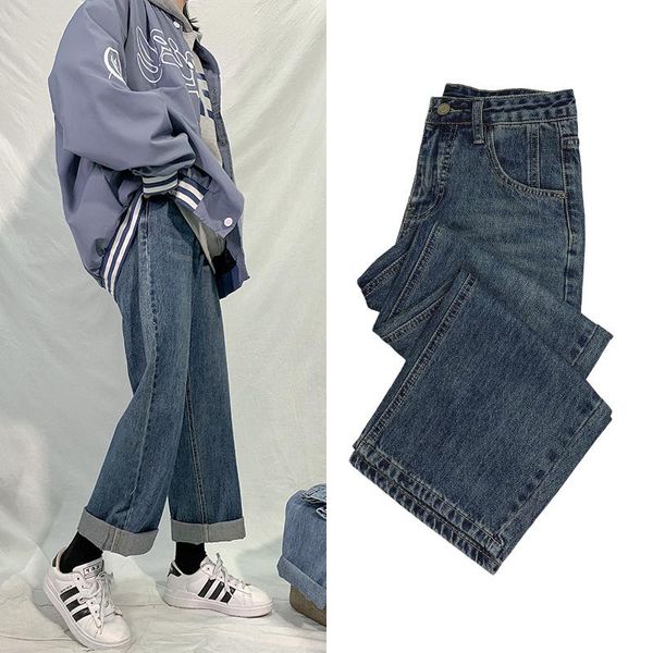 straight jeans women plus size high waisted denim pants wide leg vintage streetwear full length trousers spring summer women's, Blue
straight jeans women plus size high waisted denim pants wide leg vintage streetwear full length trousers spring summer women's, Blue