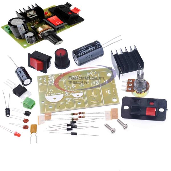 integrated circuits electronic kit circuit board diy lm317 adjustable regulated voltage step-down power supply suite module
integrated circuits electronic kit circuit board diy lm317 adjustable regulated voltage step-down power supply suite module