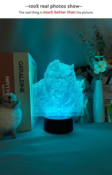 3d picture light led lamp the gorilla animal king kong touch sensor baby nightlight bluetooth control gift for children
3d picture light led lamp the gorilla animal king kong touch sensor baby nightlight bluetooth control gift for children