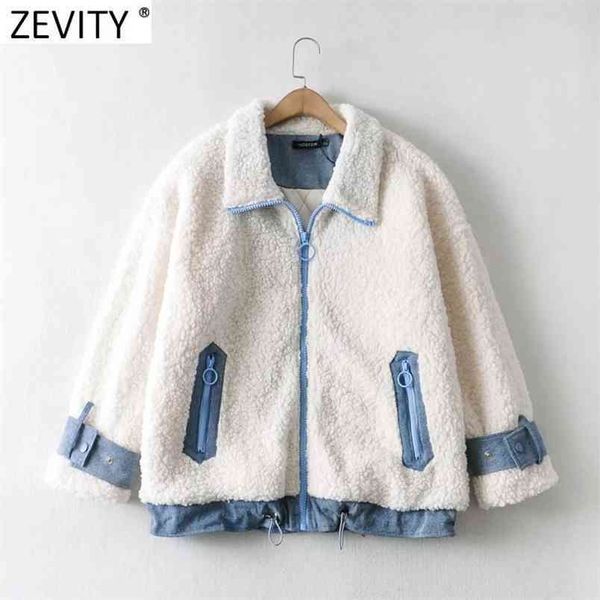 autumn winter women vintage patchwork lamb wool jacket femme long sleeve casual loose zipper coat chic ct635 210420, Black;brown
autumn winter women vintage patchwork lamb wool jacket femme long sleeve casual loose zipper coat chic ct635 210420, Black;brown