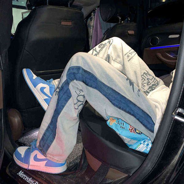 american high street ins fashion loose oversize pants vibe fried street spring and autumn wide leg jeans men, Blue
american high street ins fashion loose oversize pants vibe fried street spring and autumn wide leg jeans men, Blue