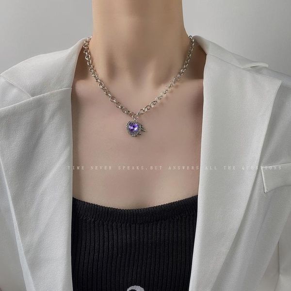 pendant necklaces rhinestone necklace women heart woman chain simple jewelry silver color trendy sweet metal naszyjnik
pendant necklaces rhinestone necklace women heart woman chain simple jewelry silver color trendy sweet metal naszyjnik