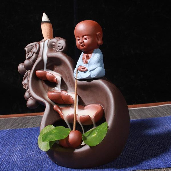 fragrance lamps gourd base backflow incense burner ceramic furnace home office buda decorativo little monk cone holder
fragrance lamps gourd base backflow incense burner ceramic furnace home office buda decorativo little monk cone holder
