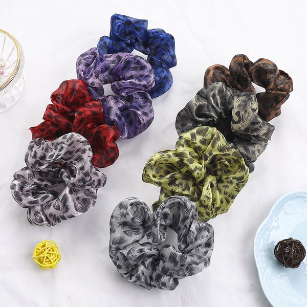 french european and american retro transparent organza hair tie snowy leopard print large intestine hair tie ponytail hair rope, Golden;silver
french european and american retro transparent organza hair tie snowy leopard print large intestine hair tie ponytail hair rope, Golden;silver