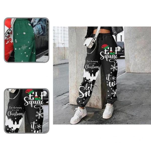 women's pants & capris sporty patchwork print xmas sweatpants winter elastic waist, Black;white
women's pants & capris sporty patchwork print xmas sweatpants winter elastic waist, Black;white