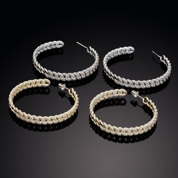 hoop & huggie rock hip hop cz stone paved bling out hyperbole big earrings for women rapper jewelry gold silver color, Golden;silver
hoop & huggie rock hip hop cz stone paved bling out hyperbole big earrings for women rapper jewelry gold silver color, Golden;silver
