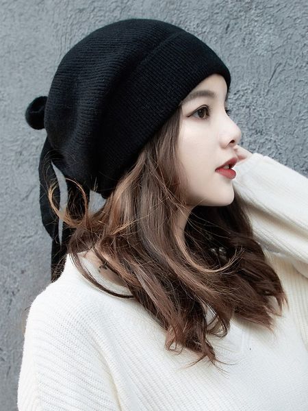 hat girl autumn winter rabbit hair knitting wool street casual versatile fashion ear protection warm student headgear, Yellow
hat girl autumn winter rabbit hair knitting wool street casual versatile fashion ear protection warm student headgear, Yellow