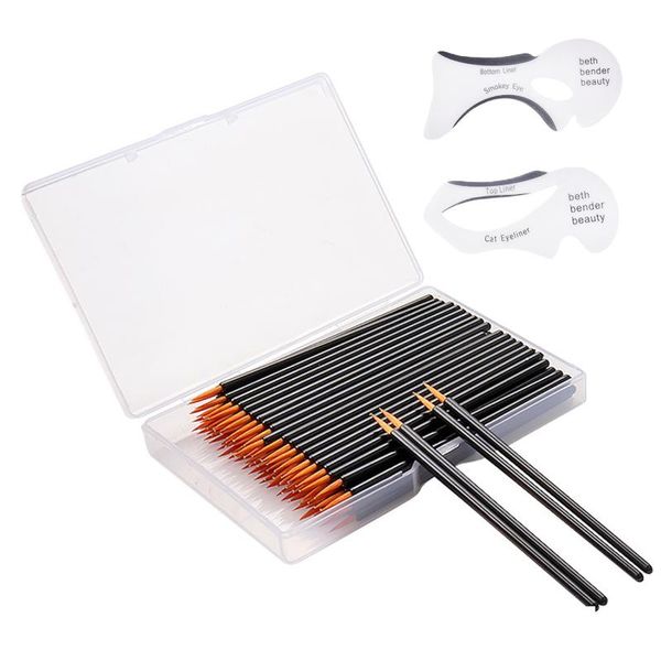 100pcs disposable eyeliner makeup brushes with container,2 pieces cat line stencil,eyeliner tools wands applicator
100pcs disposable eyeliner makeup brushes with container,2 pieces cat line stencil,eyeliner tools wands applicator