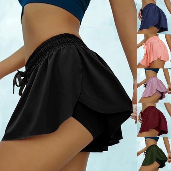 women's shorts casual fake two pieces thin sports breathable drawstring girls fashion party multiple color summer bottoms, White;black
women's shorts casual fake two pieces thin sports breathable drawstring girls fashion party multiple color summer bottoms, White;black