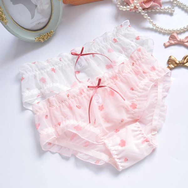 women's panties transparent printing japanese small fresh cotton mesh cute embroidered triangle girl, Black;pink
women's panties transparent printing japanese small fresh cotton mesh cute embroidered triangle girl, Black;pink