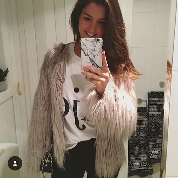 women's fur & faux euro womans coat regular length female casual street coats solid colors full sleeve winter fake furs woman uen5, Black
women's fur & faux euro womans coat regular length female casual street coats solid colors full sleeve winter fake furs woman uen5, Black