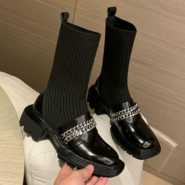 boots 2021 autumn winter shoes woman fashion genuine leather female round toe ankle working office lady, Black
boots 2021 autumn winter shoes woman fashion genuine leather female round toe ankle working office lady, Black