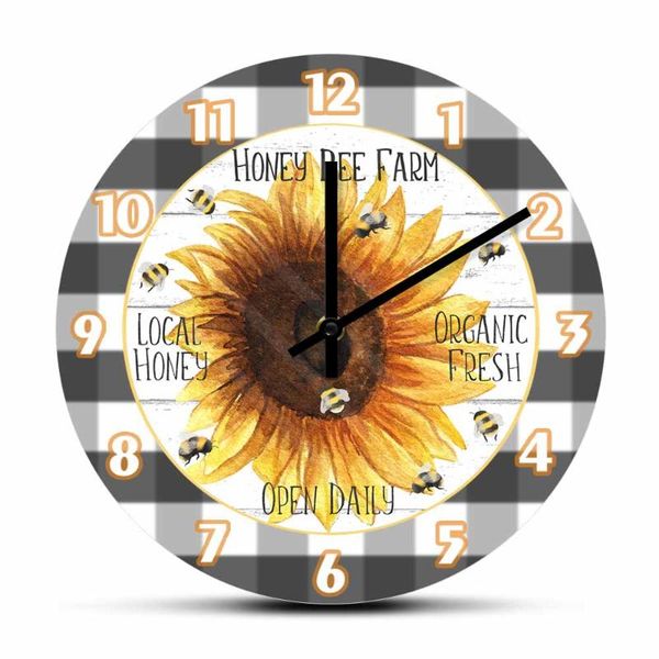 wall clocks sunflower honey bee organic fresh watercolor clock open daily local farm modern farmhouse business sign watch
wall clocks sunflower honey bee organic fresh watercolor clock open daily local farm modern farmhouse business sign watch