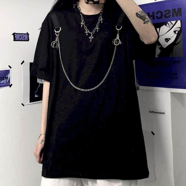 women's t-shirt vitality girl tshirt women gothic t shirt 2021 summer korean ulzzang dark simple short-sleeved student punk goth clothe, White
women's t-shirt vitality girl tshirt women gothic t shirt 2021 summer korean ulzzang dark simple short-sleeved student punk goth clothe, White