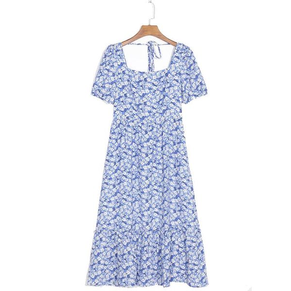 women blue white flower print dress square collar short sleeve long slim waist chic party mujer casual dresses, Black;gray
women blue white flower print dress square collar short sleeve long slim waist chic party mujer casual dresses, Black;gray
