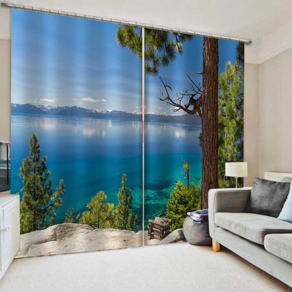 curtain & drapes blue lake curtains nature scenery bedroom living room windproof thickening blackout
curtain & drapes blue lake curtains nature scenery bedroom living room windproof thickening blackout