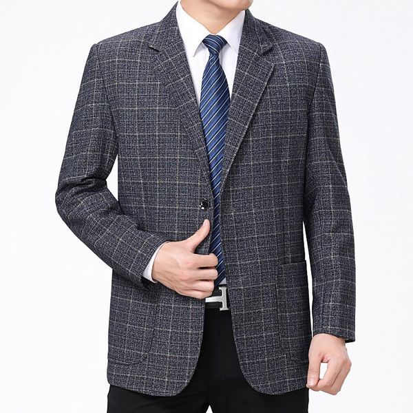 men's suits & blazers men smart casual navy blue gray checked pattern straight jacket suit notched collar single-breasted outfits cloth, White;black
men's suits & blazers men smart casual navy blue gray checked pattern straight jacket suit notched collar single-breasted outfits cloth, White;black