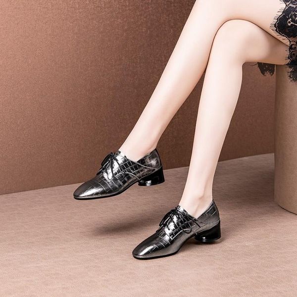 dress shoes mljuese 2021 women pumps autumn spring soft cow leather square toe checkered lace up high heels lady party size 42, Black
dress shoes mljuese 2021 women pumps autumn spring soft cow leather square toe checkered lace up high heels lady party size 42, Black