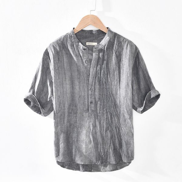 linen comfortable soft shirts men casual stand collar wrinkle vintage design japan harajuku simple slim fit pullover shirts, White;black
linen comfortable soft shirts men casual stand collar wrinkle vintage design japan harajuku simple slim fit pullover shirts, White;black