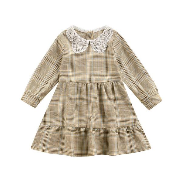 girl's dresses little girl\u2021s casual long sleeve dress fashion plaid printing doll collar a-line short, Red;yellow
girl's dresses little girl\u2021s casual long sleeve dress fashion plaid printing doll collar a-line short, Red;yellow