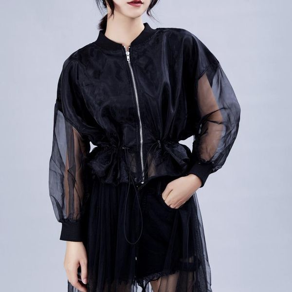 women's trench coats white mesh drawstring plus size windbreaker women fashion 2021 spring autumn stand collar long sleeve coat, Tan;black
women's trench coats white mesh drawstring plus size windbreaker women fashion 2021 spring autumn stand collar long sleeve coat, Tan;black