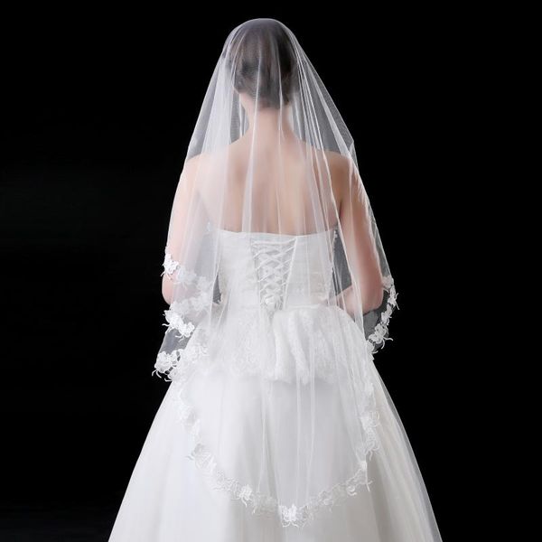 bridal veils arrival 1.5 meter white wedding short one layer butterfly veil appliques lace edge accessories 2021, Black
bridal veils arrival 1.5 meter white wedding short one layer butterfly veil appliques lace edge accessories 2021, Black