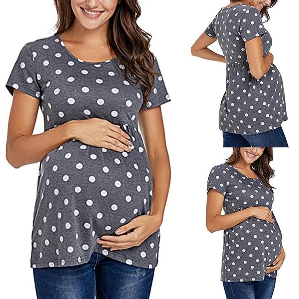 women maternity short sleeve fashion print pregnancy t-shirt clothes pour enfants kids kawaii garçon fille dresses, White
women maternity short sleeve fashion print pregnancy t-shirt clothes pour enfants kids kawaii garçon fille dresses, White