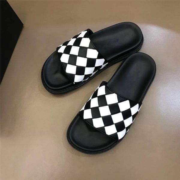 summer men's slippers round toe striped plaid braided belt decorative fashion casual, Black
summer men's slippers round toe striped plaid braided belt decorative fashion casual, Black