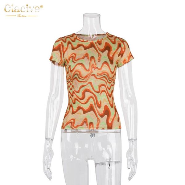 clacive fashion print stripe short sleeve lady tshirt summer vintage o neck y2k women casual knit slim gothic female women's t-shirt, White
clacive fashion print stripe short sleeve lady tshirt summer vintage o neck y2k women casual knit slim gothic female women's t-shirt, White