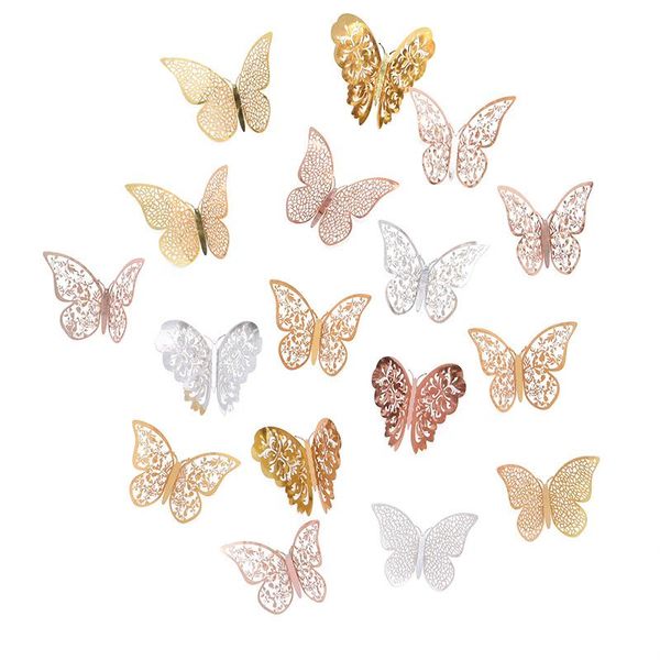 wall stickers 12pc beautiful rose gold silver 3d hollow butterfly sticker for wedding birthday party home kids room decoration decal
wall stickers 12pc beautiful rose gold silver 3d hollow butterfly sticker for wedding birthday party home kids room decoration decal