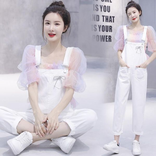 women's shorts in the summer of 2021 han edition easy web celebrity little thin white denim overalls suits female brim reduction age, White;black
women's shorts in the summer of 2021 han edition easy web celebrity little thin white denim overalls suits female brim reduction age, White;black