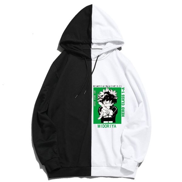 women's hoodies & sweatshirts men women anime my boku no hero academia print patchwork hoodie sweatshirt outwear thin clothing pftl, Black
women's hoodies & sweatshirts men women anime my boku no hero academia print patchwork hoodie sweatshirt outwear thin clothing pftl, Black
