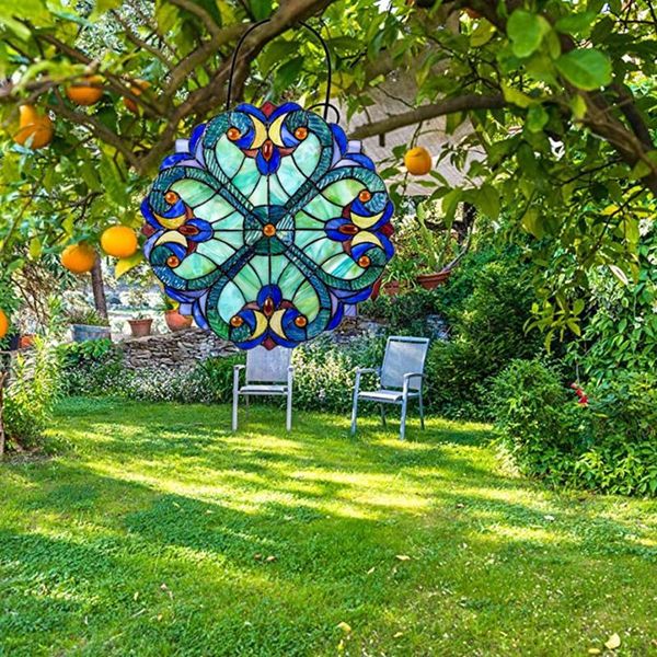 decorative objects & figurines baroque style mini halston hearts window panel round 10" suncatcher wall decor blue yellow red
decorative objects & figurines baroque style mini halston hearts window panel round 10" suncatcher wall decor blue yellow red