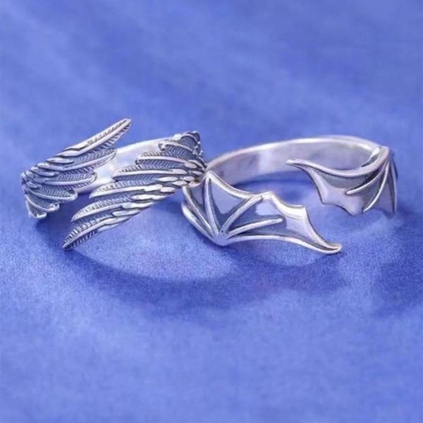 cluster rings angel demon wing couples for women men matching friend trendy promise ring teen thumb jewelry engagement, Golden;silver
cluster rings angel demon wing couples for women men matching friend trendy promise ring teen thumb jewelry engagement, Golden;silver