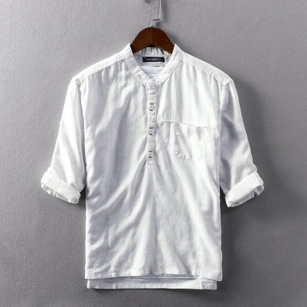 summer men leisure shirts solid color half sleeve stand collar blusas man cotton bussiness blouse hombre basic harajuku camisa 7 men's, White;black
summer men leisure shirts solid color half sleeve stand collar blusas man cotton bussiness blouse hombre basic harajuku camisa 7 men's, White;black