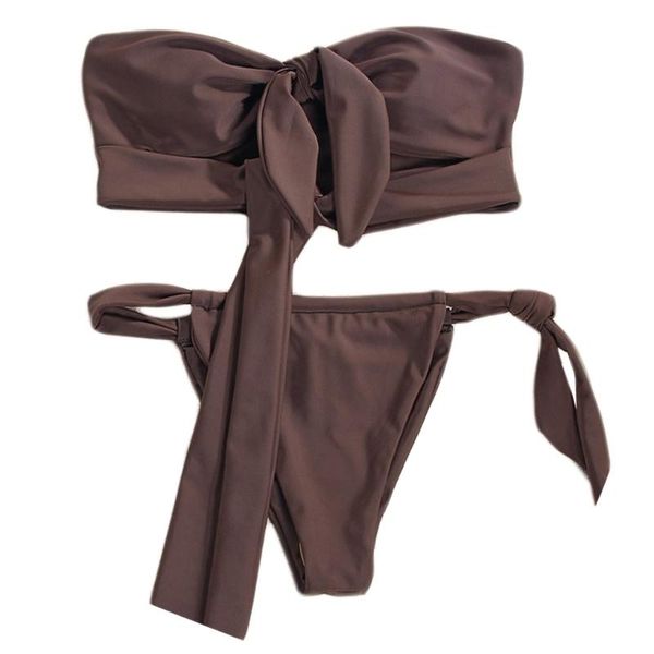 women 2pcs bikini set hollow out strapless tie knot swimsuit bathing suit 54de two-piece suits
women 2pcs bikini set hollow out strapless tie knot swimsuit bathing suit 54de two-piece suits