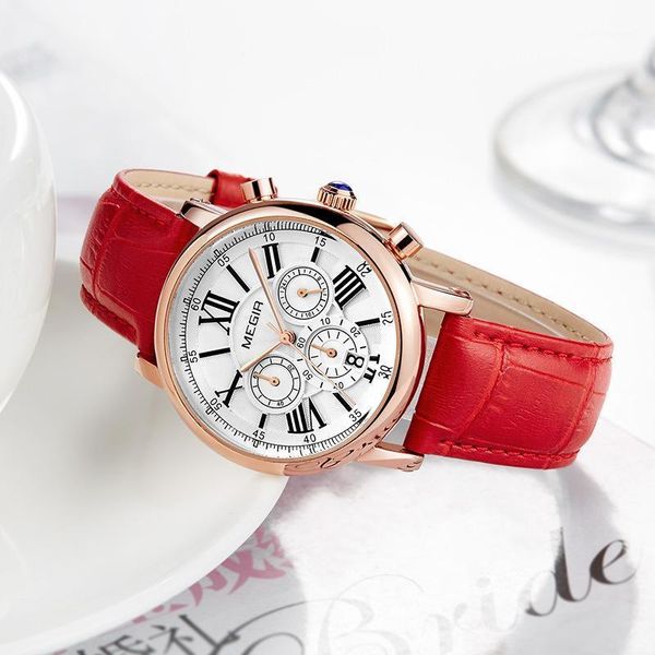 wristwatches megir fashion women watch retro multi-function waterproof quartz female clock chronograph watches relogio feminino, Slivery;brown
wristwatches megir fashion women watch retro multi-function waterproof quartz female clock chronograph watches relogio feminino, Slivery;brown