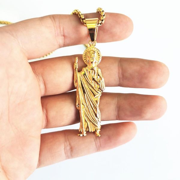 religion necklace jesus stainless steel pendant gold color for men women necklaces, Silver
religion necklace jesus stainless steel pendant gold color for men women necklaces, Silver
