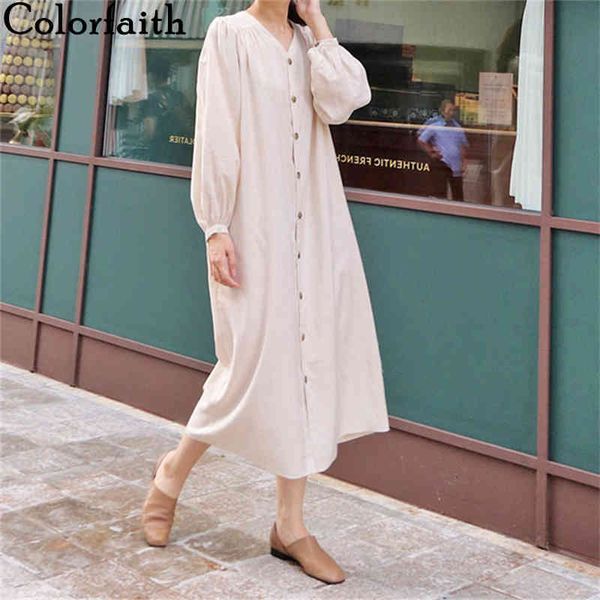 colorfaith women summer dresses single breasted casual vintage loose cotton and linen lace up long shirt dress dr8313 210427, White;black
colorfaith women summer dresses single breasted casual vintage loose cotton and linen lace up long shirt dress dr8313 210427, White;black