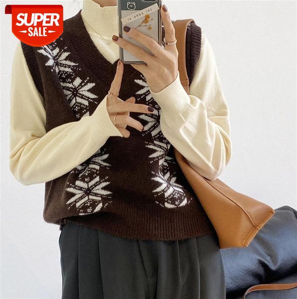 zhi chuxi college wind v-neck outer snowflake vest women korean retro color-blocking sweater ll9276 #aa8t, Black;gray
zhi chuxi college wind v-neck outer snowflake vest women korean retro color-blocking sweater ll9276 #aa8t, Black;gray