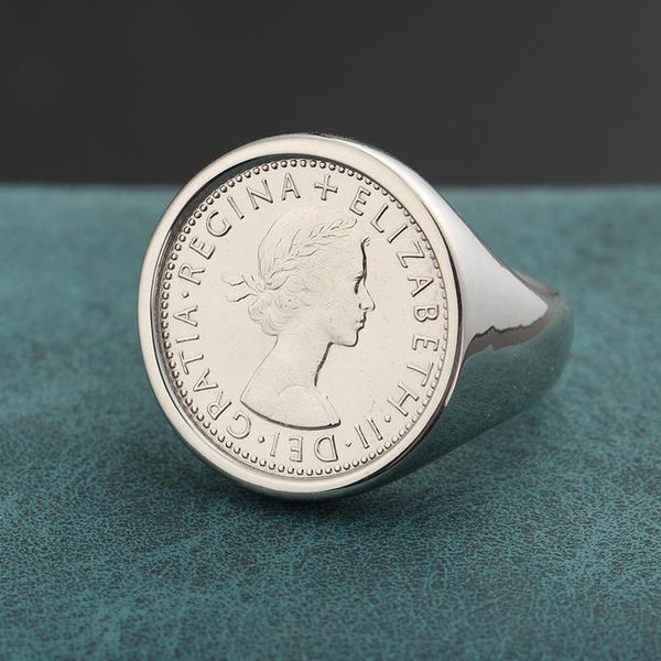 cluster rings real 925 sterling silver vintage signet statement queen elizabeth sixpence lucky coin souvenir for men women, Golden;silver
cluster rings real 925 sterling silver vintage signet statement queen elizabeth sixpence lucky coin souvenir for men women, Golden;silver