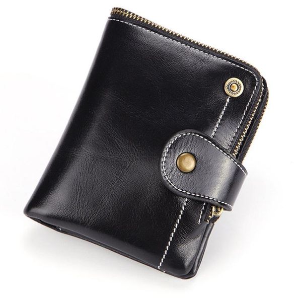 men's wallet rfid leather short crazy horse zipper bag large capacity wallets, Red;black
men's wallet rfid leather short crazy horse zipper bag large capacity wallets, Red;black